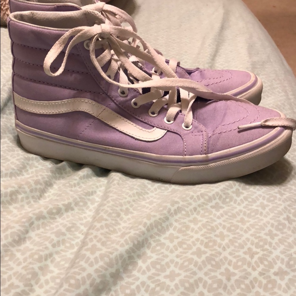 Lavender High Top Vans